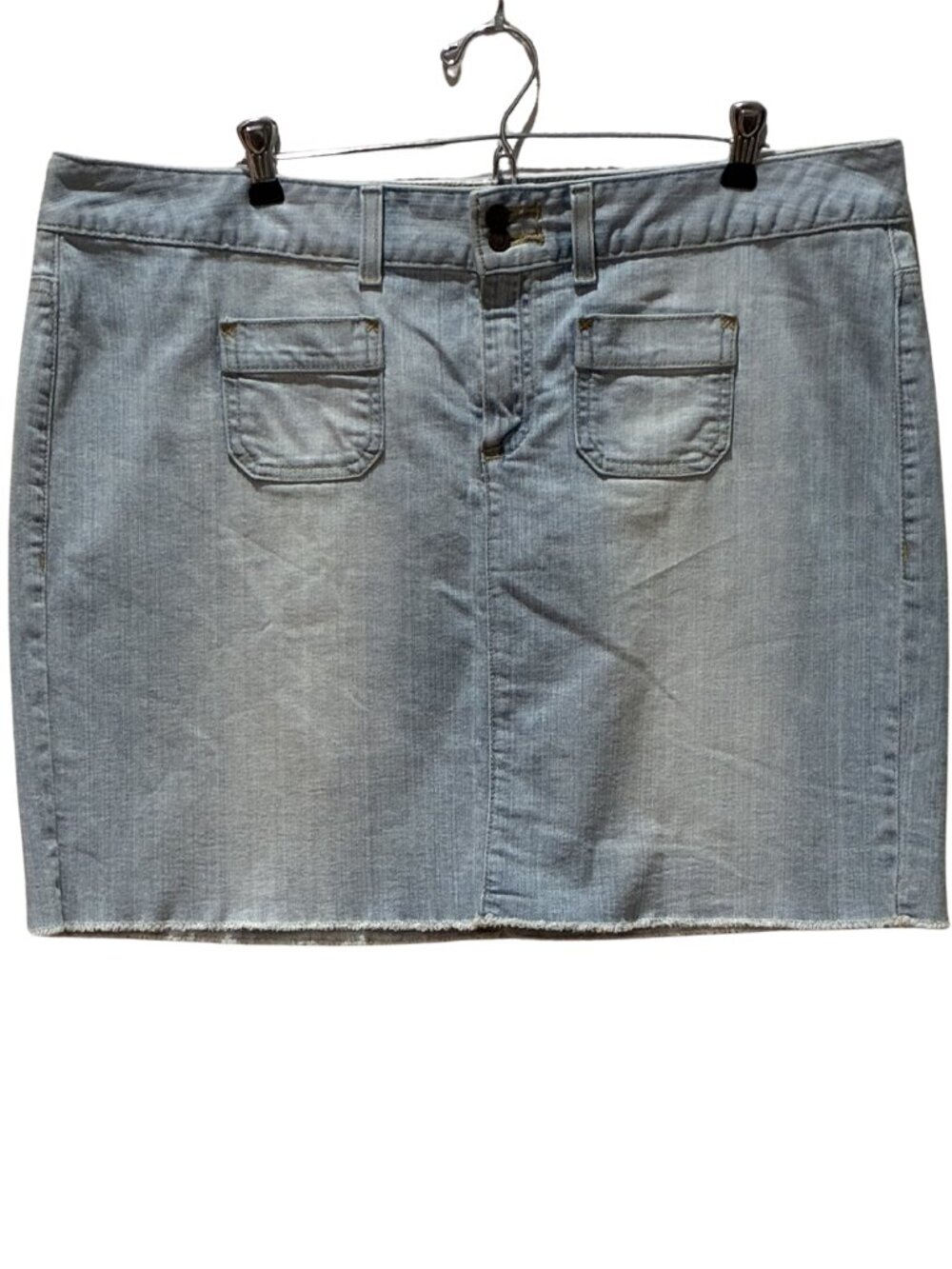 Y2K Tommy Hilfiger Denim Straight Jean Skirt Size 16 Vintage 90s/2000s Classic